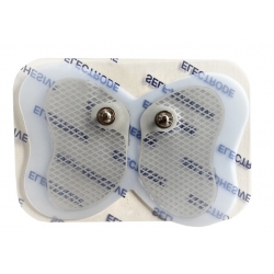 Electrode papillon 2 boutons snap en haut du papillon