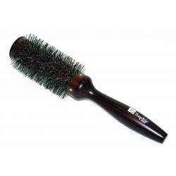 Brosse brushing céramique, sanglier et nylon, manche érable, diam 55 mm